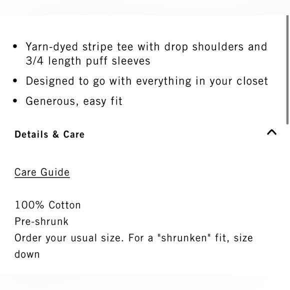 Clare V. Puff-Sleeve Drop Shoulder Tee - NWT - Picture 3 of 7